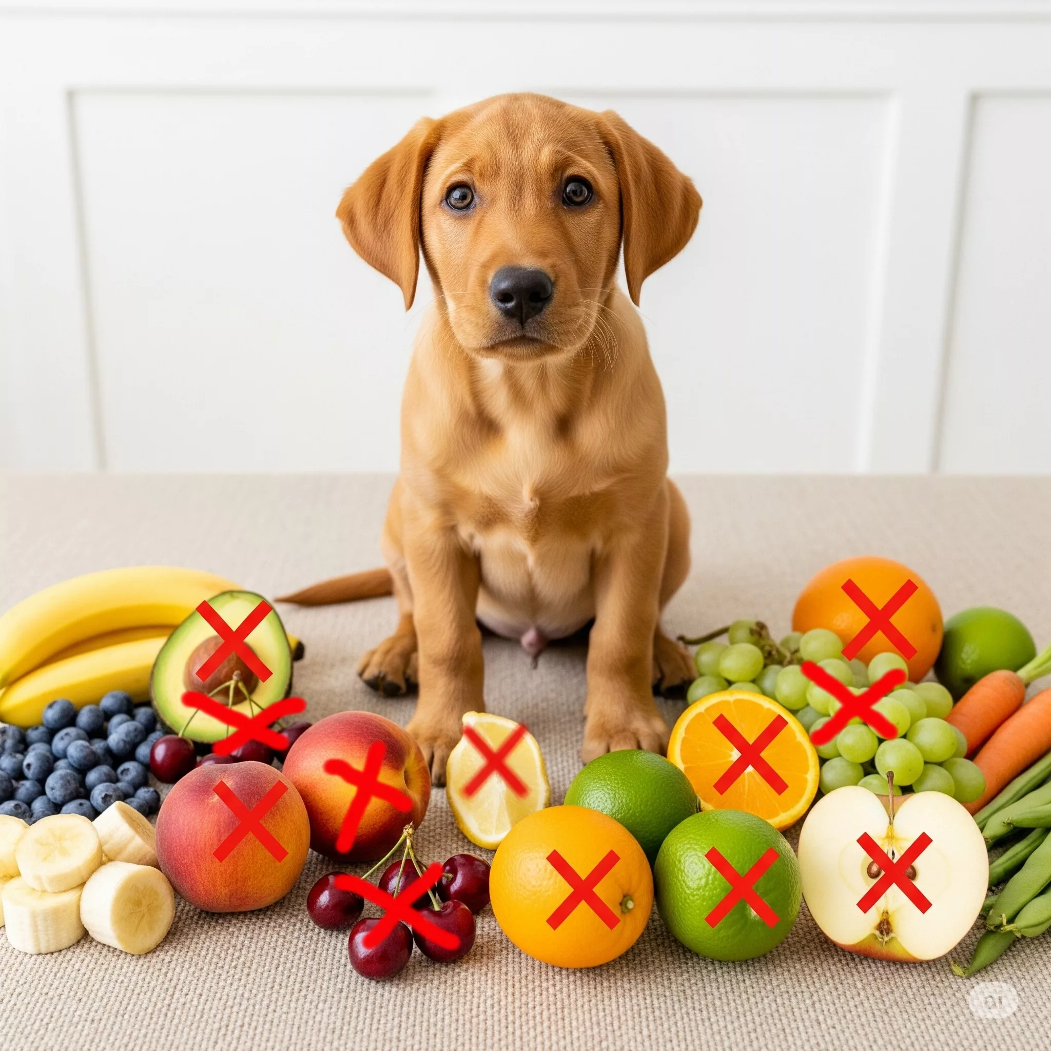 Fruits interdits aux chiens